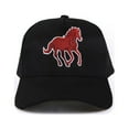 thumbnail image 1 of WIRESTER Unisex Embroidered Trucker Hat With Adjustable Buckle For Women & Men - Running Horse, 1 of 4