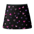 thumbnail image 1 of WIRESTER Unisex Fashionable 3-pocket Half Waist Apron Chef Catering Cooking Baking Kitchen Adjustable 2 Long Strings - Purple Pink Hearts Pattern, 1 of 6