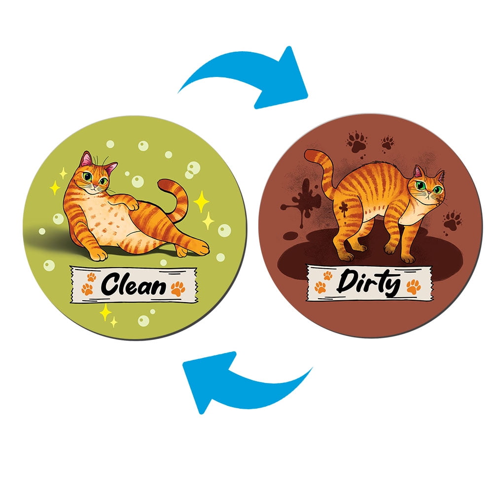Dishwasher Magnet Clean Dirty Sign 2pcs Magnetic Dishwasher Clean/Dirty ...