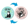 thumbnail image 1 of WIRESTER Waterproof Dishwasher Magnet Clean Dirty Sign Double Sided Magnet Refrigerator Magnet - Playful Postures Tuxedo Cat, 1 of 7