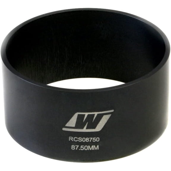 Wiseco 87.5mm Black Anodized Piston Ring Compressor Sleeve Precision Engine Assembly Tool for High-Performance Piston Installation RCS08750 Universal Fit