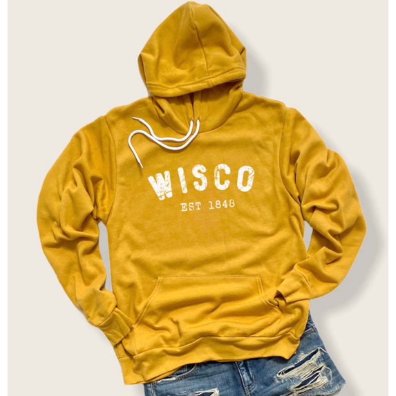 WISCO EST 1848 Graphic Unisex Sponge Fleece Hoodie