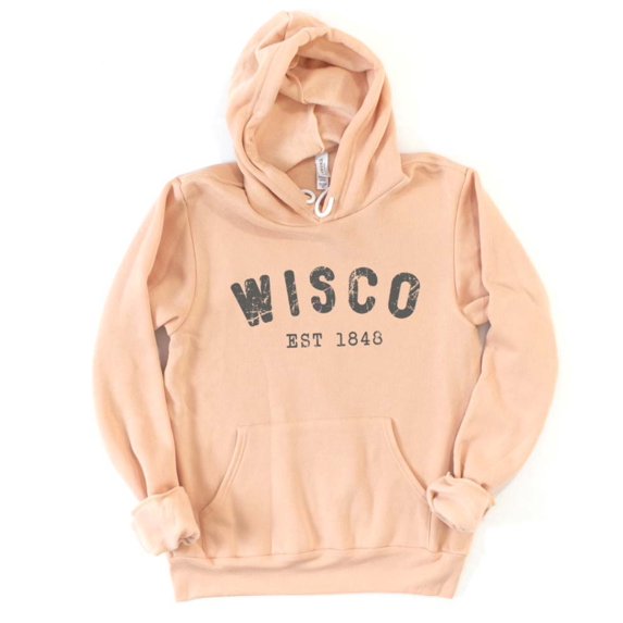 WISCO EST 1848 Graphic Unisex Sponge Fleece Hoodie