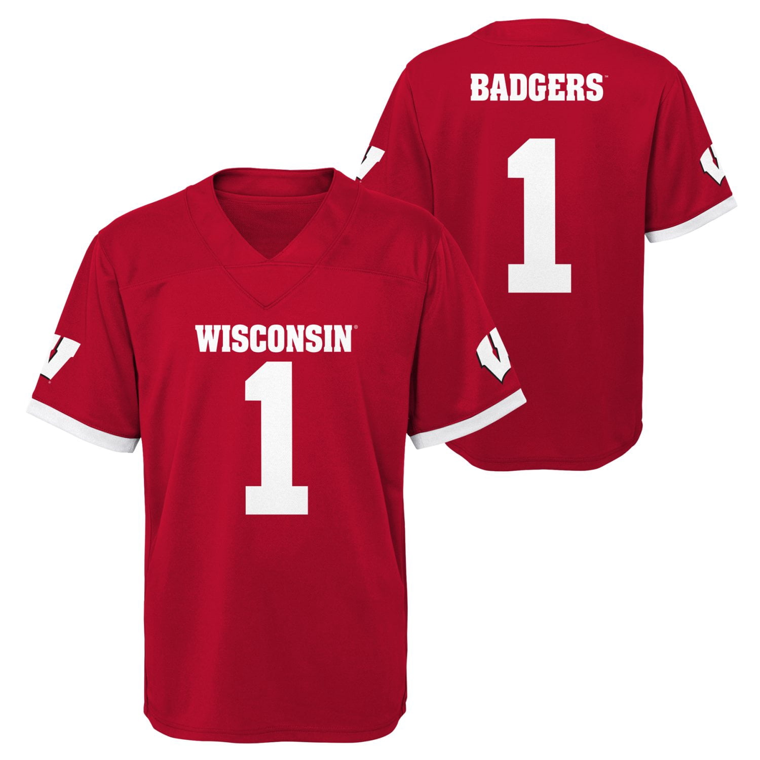 WISCONSIN BADGERS NCAA Boys Jersey Game Day Fan Apparel