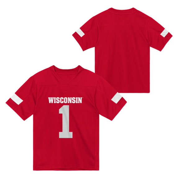 WISCONSIN Boys Primry Color Synthetic JSY Football