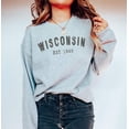 thumbnail image 1 of WISCONSIN Graphic Unisex Fleece Pullover, 1 of 5