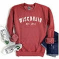 thumbnail image 1 of WISCONSIN Graphic Unisex Fleece Pullover, 1 of 6