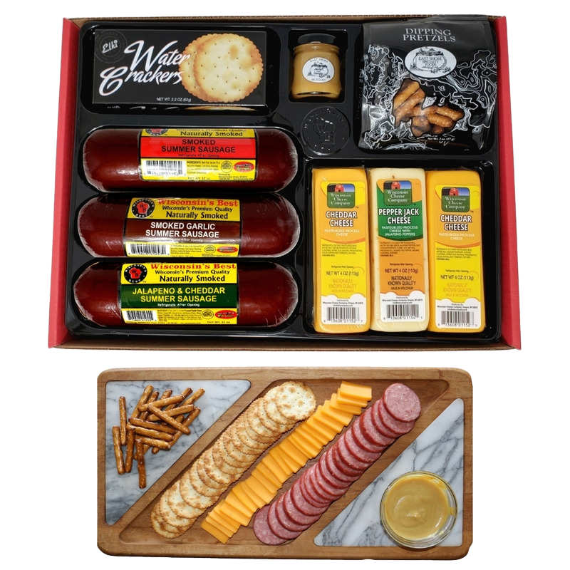 WISCONSIN'S BEST & WISCONSIN CHEESE COMPANY ULTIMATE GIFT BASKET 100