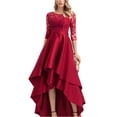 thumbnail image 1 of WISEFIN Women Wedding Bridesmaid Formal Dress Party Evening Cocktail Lace Half Sleeve Ball Gown, 1 of 5