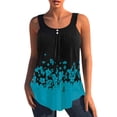 thumbnail image 1 of WISEFIN Women's Floral Print Sleeveless Button Casual Tank Tops, 1 of 4