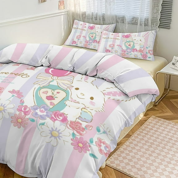 WISH ME MELL Bedding Set Anime Three-piece for Boys Girls Teens Twin WISH ME MELL Merch