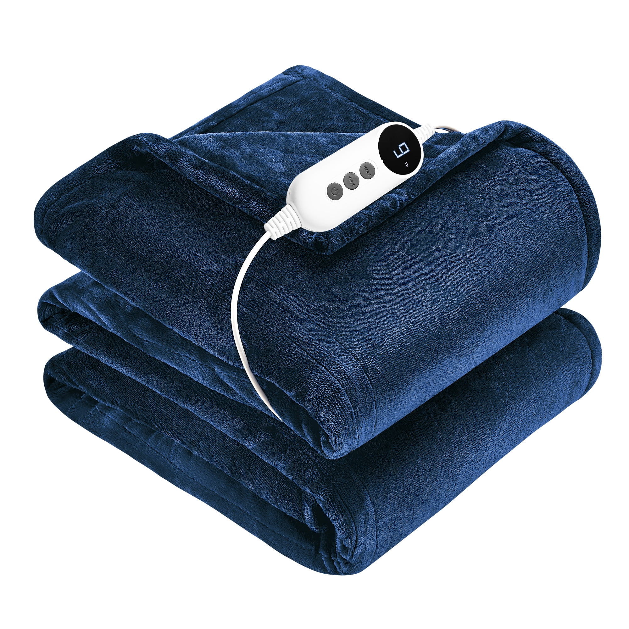 WISHEAD Electric Heated Throw Blanket with 9 Heat Levels & Auto Shut ...