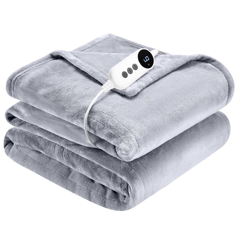 Qeetex Pink Heated Blanket Queen Size Soft Electric Blanket Queen With 4 Heat Settings And 10h Auto Off Velvet Cozy Fast Heating Blanket Queen Over Heat Protection Etl Certified 84 X 90