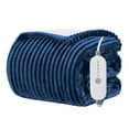 thumbnail image 1 of WISHEAD Electric Heated Throw Blanket with 5 Heat Levels & Auto Shut-off Flannel & Sherpa for Home Couch, Bed, Office Use, 50"x60", Navy, 1 of 9