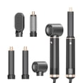 thumbnail image 1 of WISHRUN 5-in-1 Hot Air Hair Dryer Brush, Detachable Blow Dryer & Styler with Curling Wand, Volumizing Brush, Straightener and Curler, Lightweight Portable Travel Hairdryer for Women and Men(Gray), 1 of 8