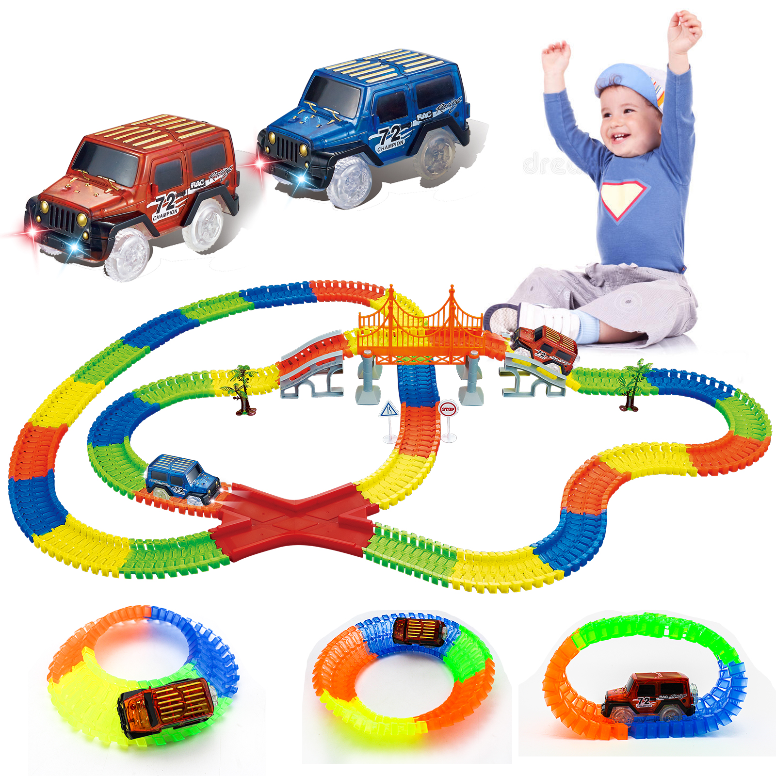 Disney / Pixar Cars On The Road Showtime Loop Track Set Playset ...