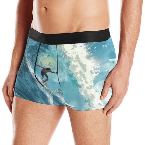 WISHTIME Mens Boxer Briefs, Moisture-Wicking Performance Boxer Briefs for Men Made in USA