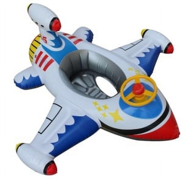 WISHTIME Pool Floats for Toddlers Inflatable Airplane Baby Swimming