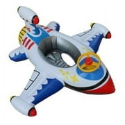WISHTIME Pool Floats for Toddlers Inflatable Airplane Baby Swimming Float Seat Boat Pool Swim Ring for 1-4 Boys Girls Inflatable Ride-on Summer Pool Swim Ring Beach Supplies