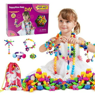 Massmot 410Pcs Beads for Kids Crafts, Children's Jewelry Making Kit, DIY  Bracelets Necklace Hairband and Rings Craft Kits for 4-12 Years Old Little  Girls, Multicolor : : Toys & Games