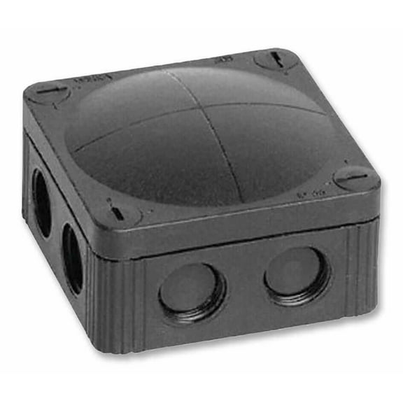 WISKA - Combi 308/5/S Polypropylene IP66/67 Junction Box Black 85 x 85 x 51mm