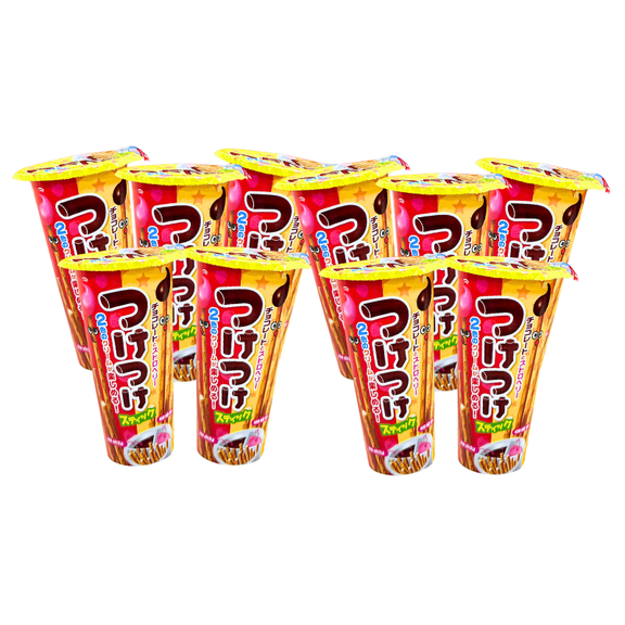 Richy Wismo Strawberry & Chocolate Cream Dipping Biscuit Sticks, Pack Of 10
