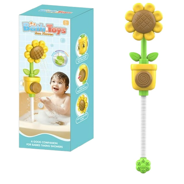 WISOLT Baby Bath Toys Sunflower Shower Sprinkler for Kids. Fun