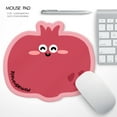 WISOLT Cute Mouse Pad For Desk, Portable, Red Pomegranate
