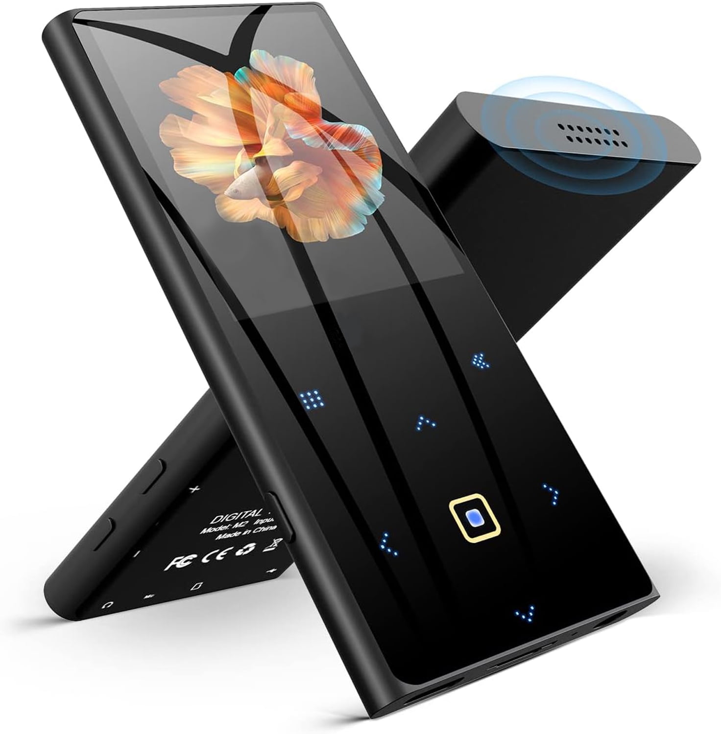 OAZOUF 32GB MP3 Player with Bluetooth 5.0, 2.4 Color Screen, Portable MP3 Player Supports FM Radio E-book Record A-B Repeat, Perfect for Gifts & Sports, Black