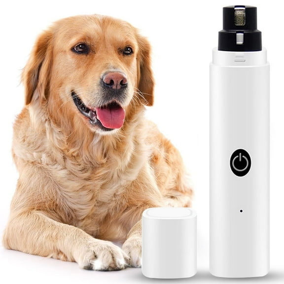 Oazouf Rechargeable Dog Nail Grinder Trimmer with LED Lights Low Noise for All Kinds of Cats Dogs