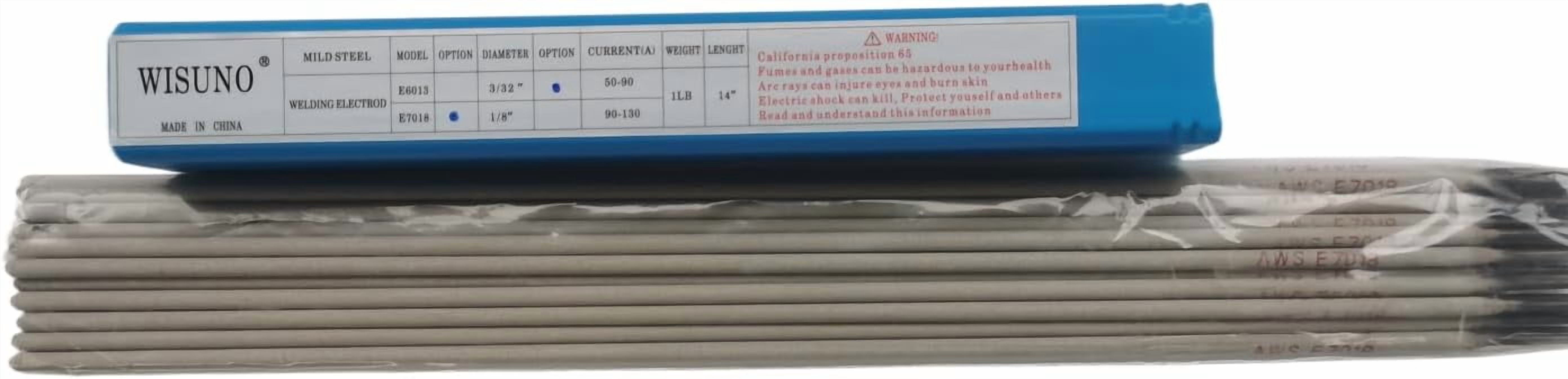 WISUNO Welding Rods,E7018 3/32 1LB,Carbon Steel Stick Electrodes