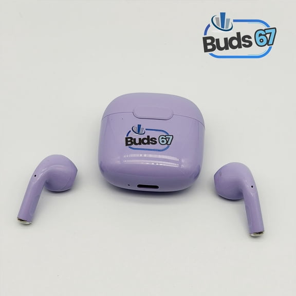 WITC 67 Pods True Wireless Earbuds (Color : Lavender) | Hi-Fi Sound, Bluetooth 5.3, IPX4