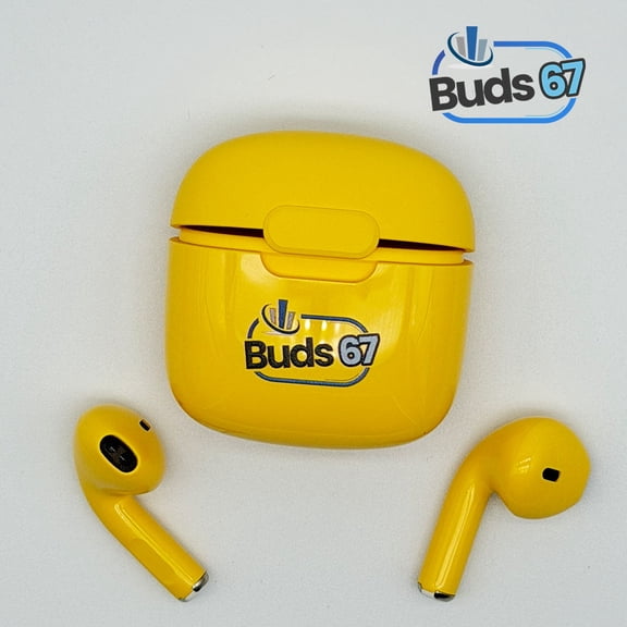 WITC 67 Pods True Wireless Earbuds (Color : Lemon) | Hi-Fi Sound, Bluetooth 5.3, IPX4