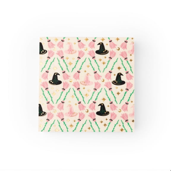 Bonjour Fte Witch and Broom Large Paper Napkins, Disposable Party Supplies, 20 Count, Lunch Size, Halloween, Birthday Party