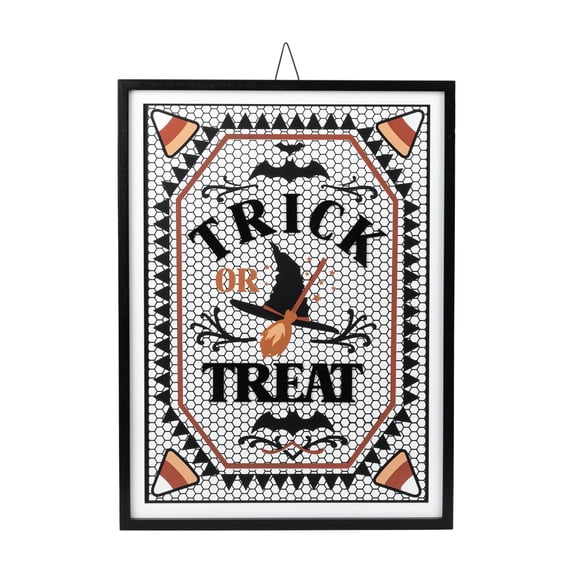 Trick or Treat Framed Wall Art, Multicolor, 14.8" x 20", Halloween by Way To Celebrate