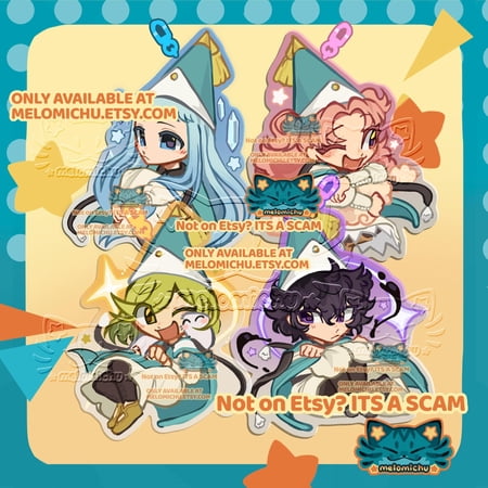 WITCH hat ATELIER KEYCHAINS - Wave 1 [Agott, Coco, Tetia, and Richeh] (1 keychain)