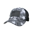 thumbnail image 1 of WITHMOONS Baseball Cap American Flag Mesh Trucker Ponytail Hat YZM0087 (Black), 1 of 6