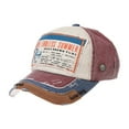 thumbnail image 1 of WITHMOONS Baseball Cap Distressed Trucker Hat The Endless Summer Patch DW1968 (Red), 1 of 5