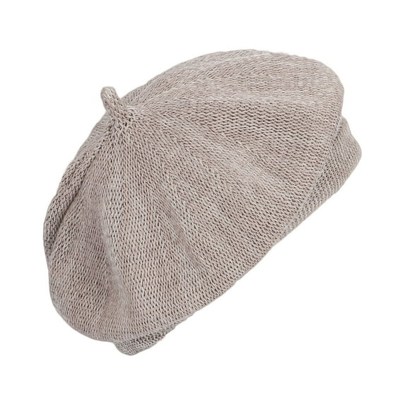 WITHMOONS Beret Hat Breathable Mesh Summer Straw French Berets KRF1165 (Grey)