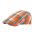 thumbnail image 1 of WITHMOONS Check Newsboy Hat Ivy Cap Gatsby Cabbie Driving Hunting Golf Flat Cap YZ30217 (Orange), 1 of 5
