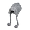 thumbnail image 1 of WITHMOONS Fleece Lining Thick Cable Knit Beanie Hat Earflaps Cap YZ70128 (Grey), 1 of 3