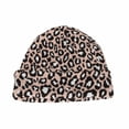 thumbnail image 1 of WITHMOONS Knitted Beanie Hat Animal Leopard Pattern Watch Cap KR51083 (Pink)KR51083Pink, 1 of 5