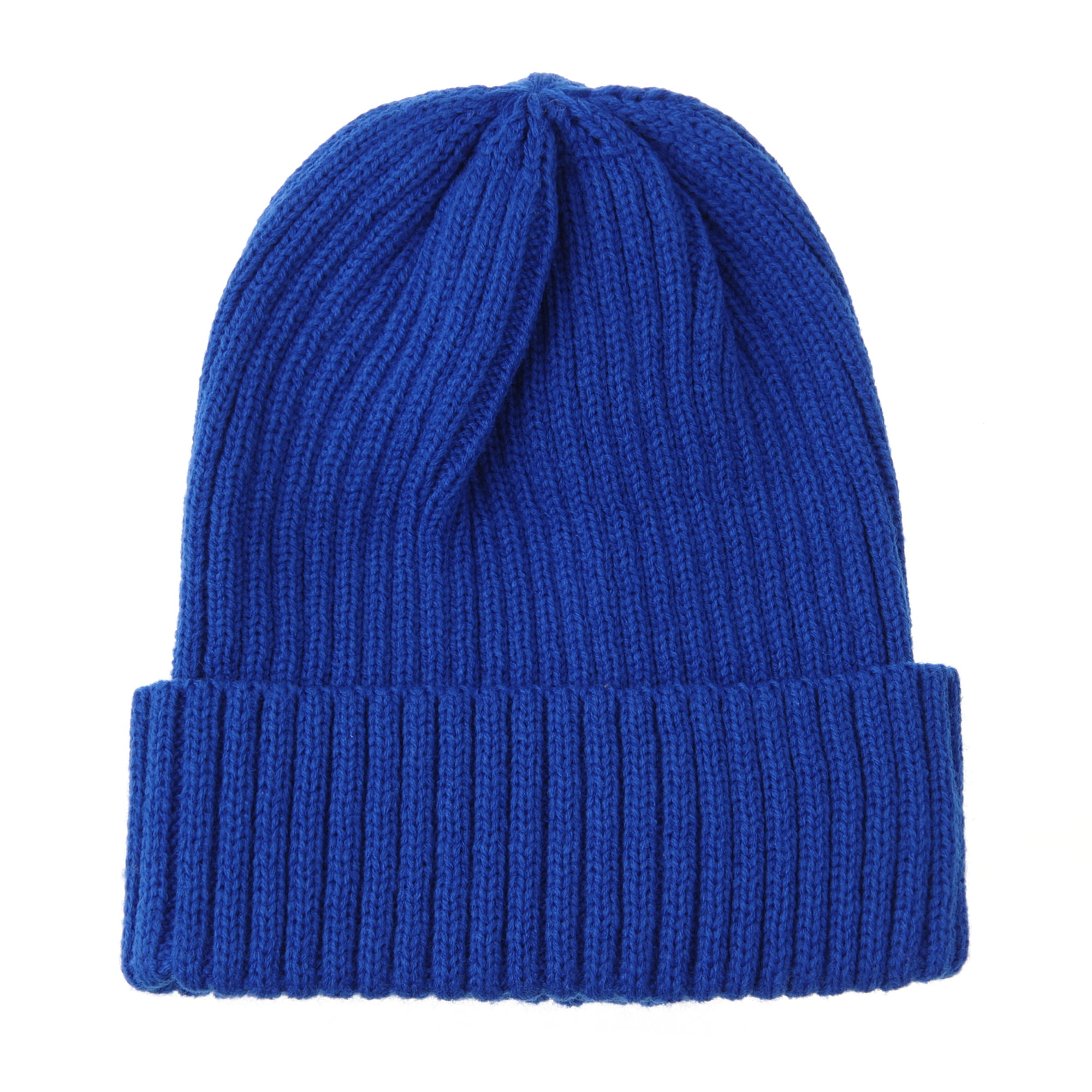 WITHMOONS Knitted Ribbed Beanie Hat Basic Plain Solid Watch WITHMOONS Knitted Ribbed Beanie Hat Basic Plain Solid Watch