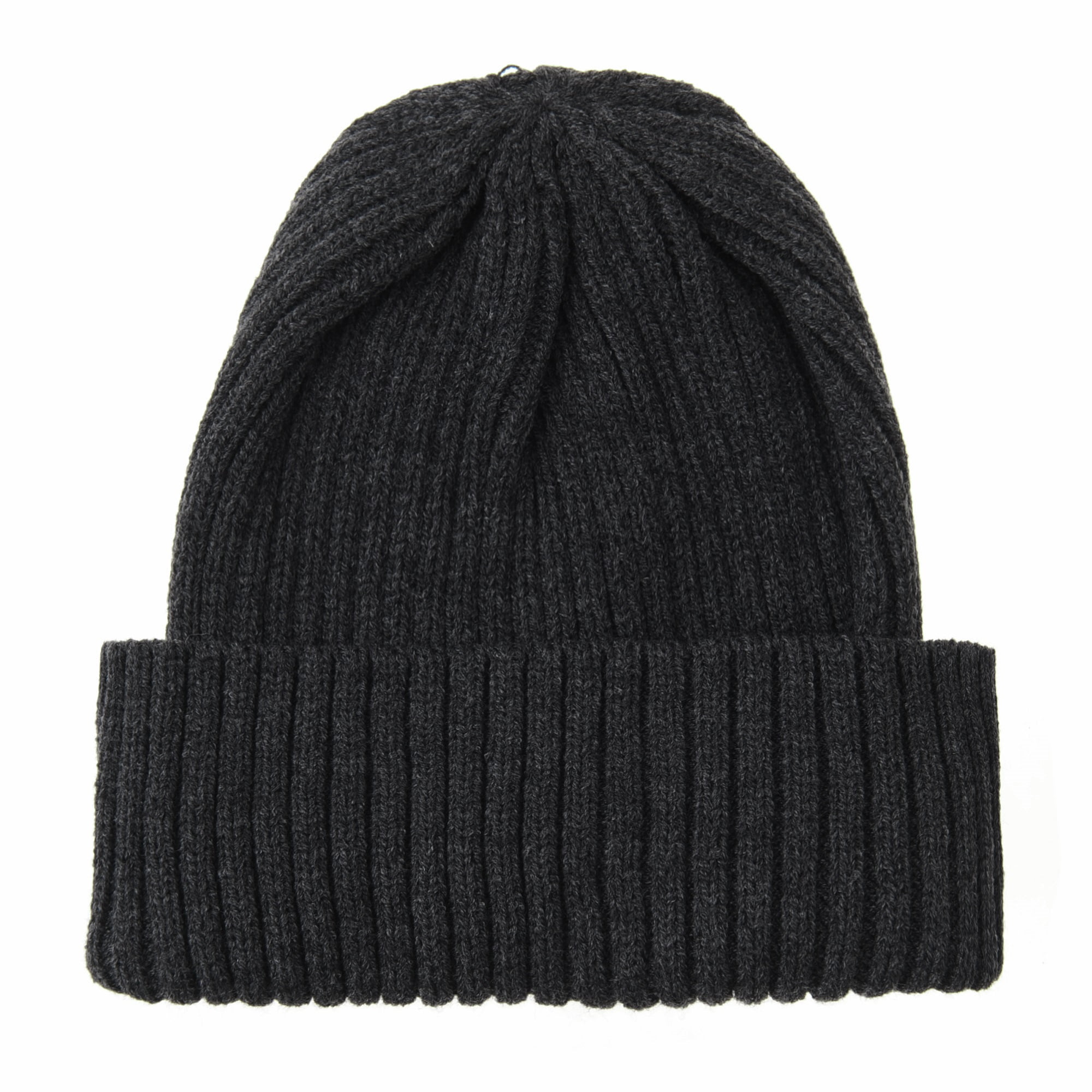 WITHMOONS Knitted Ribbed Beanie Hat Basic Plain Solid Watch WITHMOONS Knitted Ribbed Beanie Hat Basic Plain Solid Watch
