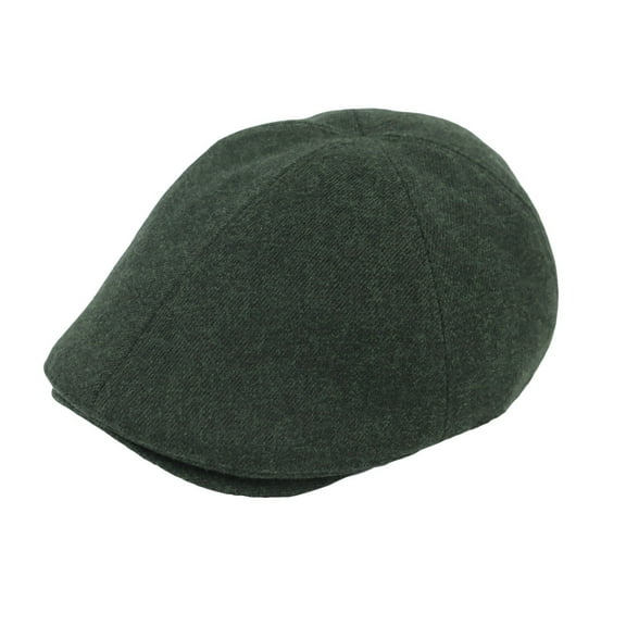 WITHMOONS Mens Wool Flat Cap Lightweight Newsboy Ivy Gatsby Hat SL31425 (Green)