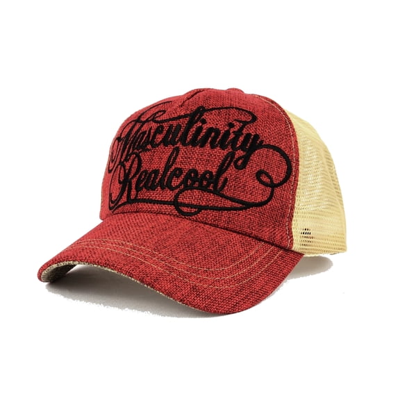 WITHMOONS Mesh Baseball Cap Racer Hat LD3079 (Red)
