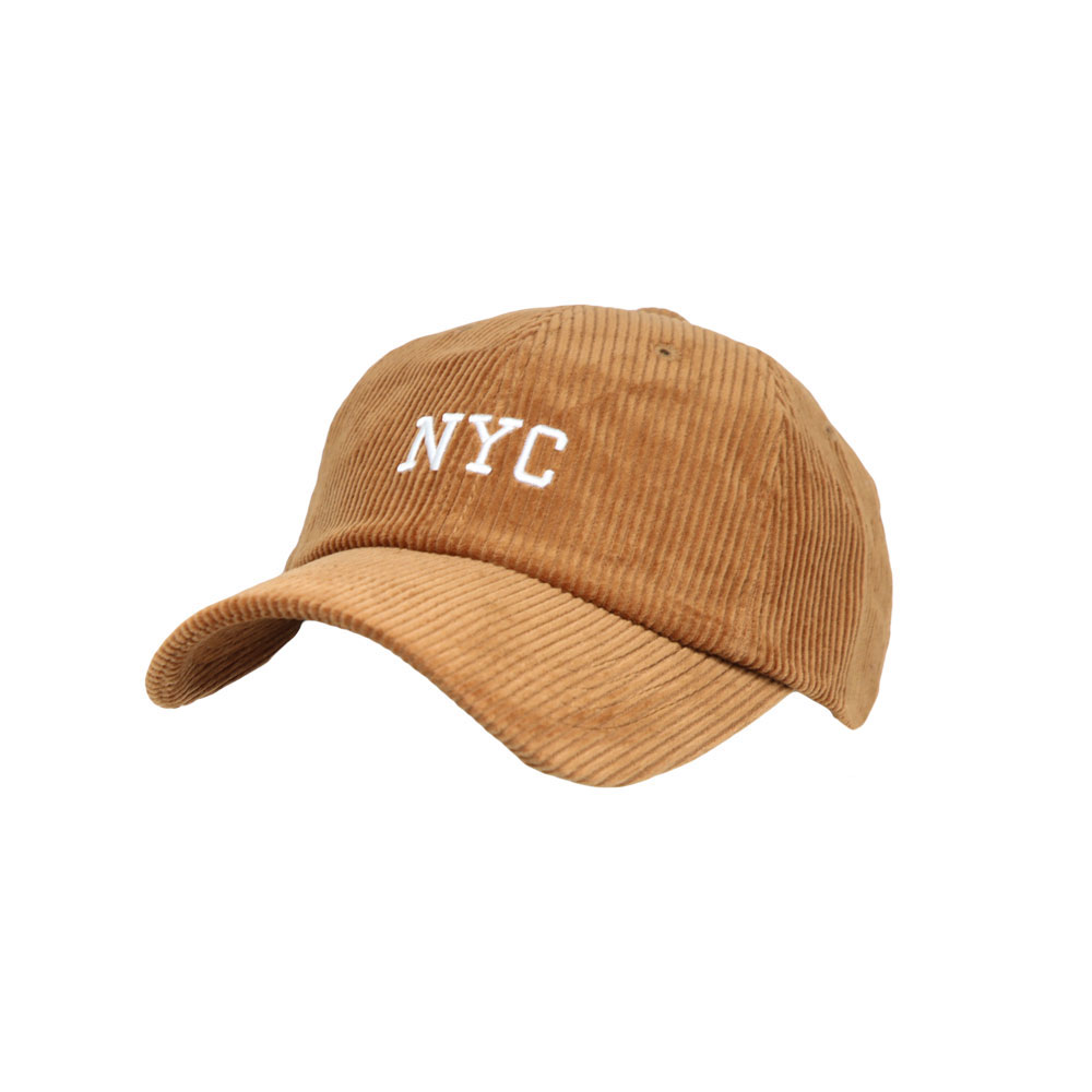 WITHMOONS New York City NYC Hat Corduroy Adjustable Baseball
