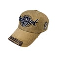 thumbnail image 1 of WITHMOONS New York Embroidery Low Profile Vintage Washed Cotton Baseball Cap Adjustable Dad Hat YZ10222 (Beige), 1 of 2