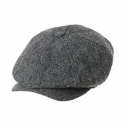 WITHMOONS Newsboy Hat Wool Felt Simple Gatsby Ivy Cap SL3525 (Grey)