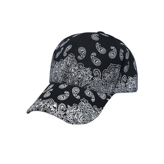 WITHMOONS Paisley Unisex Baseball Cap Casual Dad Ball Hat Adjustable YZ10130 (Black)